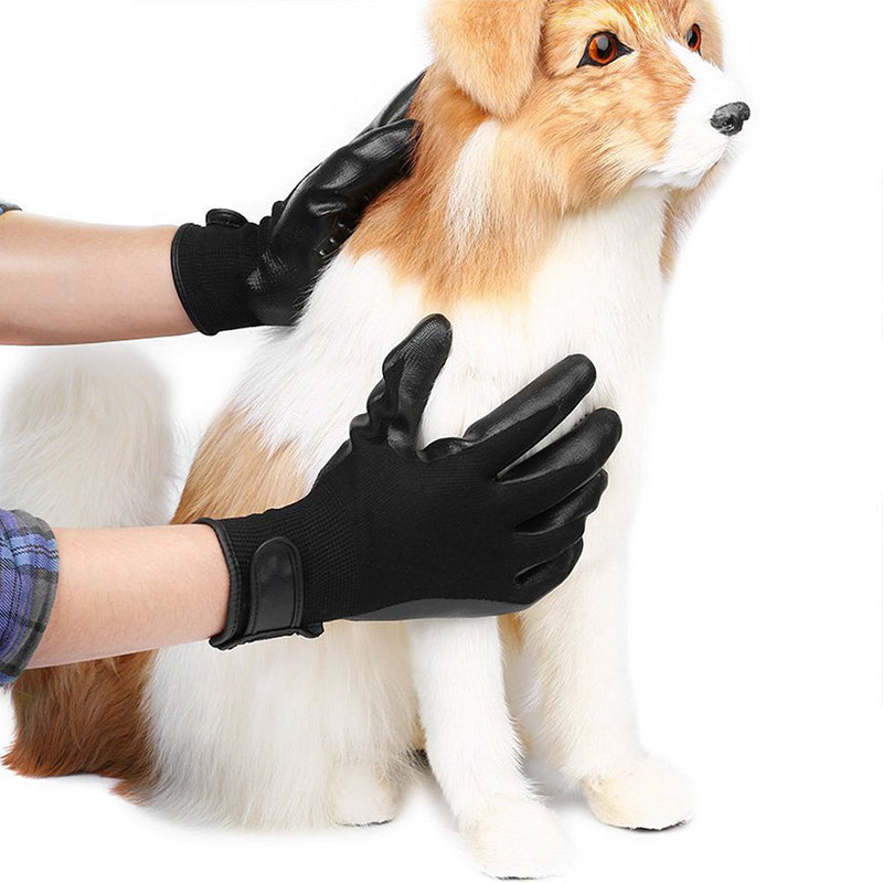 Transform Your Pet Grooming Experience with the Pet Rubber Grooming Glove Hair Remover